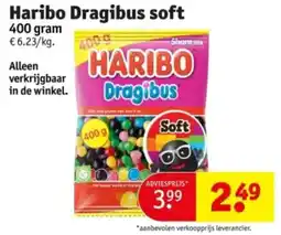 Kruidvat Haribo Dragibus soft aanbieding