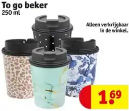 Kruidvat To go beker aanbieding