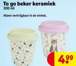 Kruidvat To go beker keramiek aanbieding