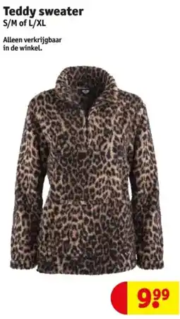 Kruidvat Teddy sweater aanbieding