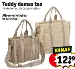 Kruidvat Teddy dames tas aanbieding