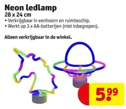 Kruidvat Neon ledlamp aanbieding