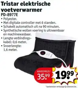 Kruidvat Tristar elektrische voetverwarmer PD-8977E aanbieding