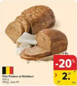 Carrefour Market Pain Prokorn et Waldkorn aanbieding