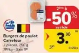 Carrefour Market Burgers de poulet Carrefour aanbieding