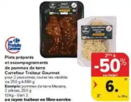 Carrefour Market Plats préparés et accompagnements de pommes de terre aanbieding