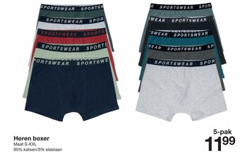 Zeeman Heren boxer aanbieding