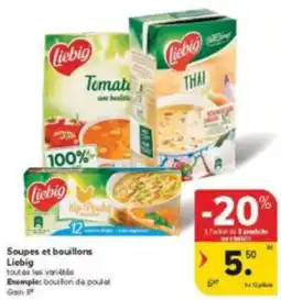 Carrefour Market Soupes et bouillons Liebig aanbieding