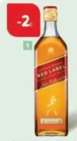 Carrefour Market Whisky Red Label Johnnie Walker 40%, aanbieding