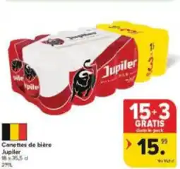 Carrefour Market Canettes de bière Jupiler aanbieding