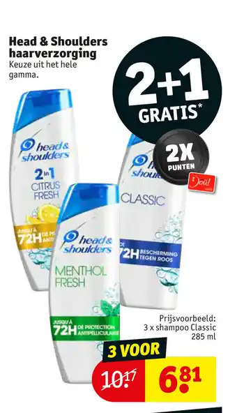 Kruidvat Head & Shoulders haarverzorging keuze uit hele gamma aanbieding