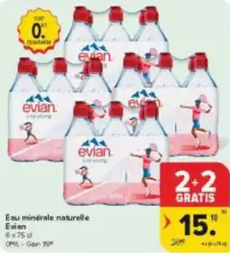 Carrefour Market Eau Minérale Naturelle Evian aanbieding