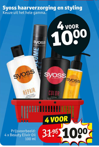 Kruidvat Syoss haarverzorging en styling aanbieding