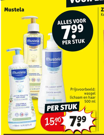 Kruidvat Mustela per stuk aanbieding