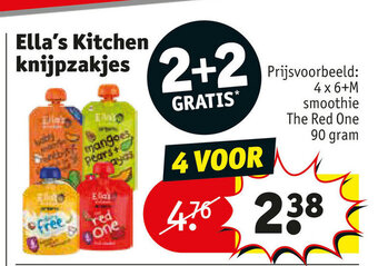 Kruidvat Ella's Kitchen knijpzakjes aanbieding