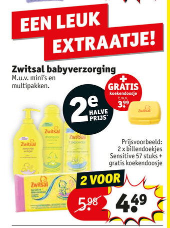 Kruidvat Zwitsal babyverzorging aanbieding