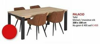 Weba Palacio tafel aanbieding