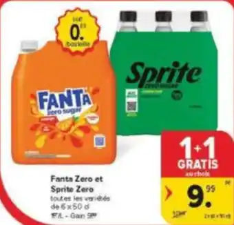 Fanta Zero et Sprite Zero