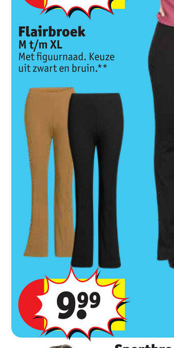 Kruidvat Flairbroek M t/m XL aanbieding