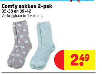 Kruidvat Comfy sokken 2-pak aanbieding