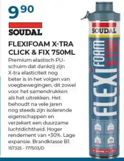Meno Pro Soudal Flexifoam X-Tra Click & Fix aanbieding