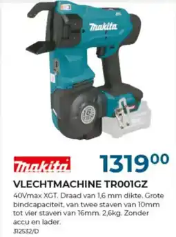 Meno Pro Makita Vlechtmachine TR001GZ aanbieding
