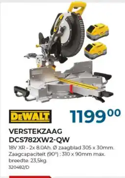 Meno Pro DeWalt Verstekzaag DCS782XW2-QW aanbieding