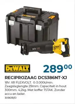 Meno Pro DeWalt Reciprozaag DCS386NT-XJ aanbieding