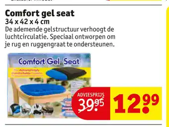 Kruidvat Comfort gel seat 34 x 42 x 4 cm aanbieding