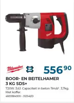 Meno Pro Milwaukee Boor en Beitelhamer SDS+ aanbieding