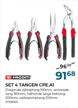Meno Pro Facom Set 4 Tangen CPE.A1 aanbieding