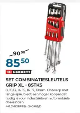 Meno Pro Facom Set Combinatiesleutels Grip XL aanbieding