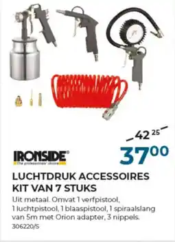 Meno Pro Ironside Luchtdruk Accessoires Kit Van 7 stuks aanbieding