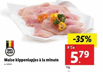 Lidl Malse kippenlapjes a la minute aanbieding