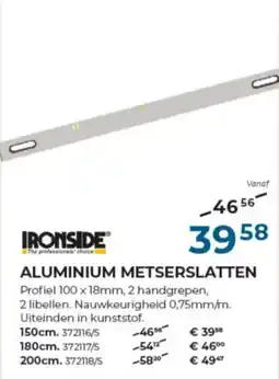 Meno Pro Ironside aluminium metserslatten aanbieding