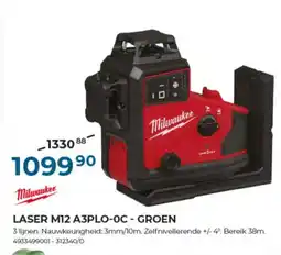 Meno Pro Milwaukee Laser M12 A3PLO-OC aanbieding