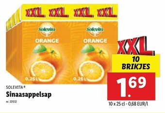 Lidl Sinaasappelsap aanbieding