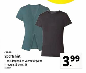 Lidl Sportshirt aanbieding