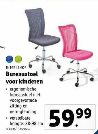 Lidl Bureaustoel voor kinderen aanbieding