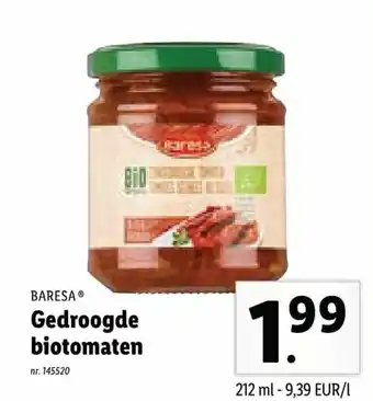 Lidl Gedroogde biotomaten 212ml aanbieding