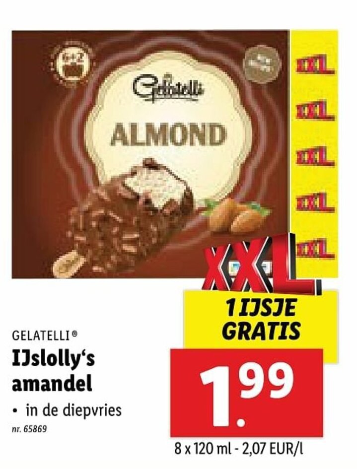 IJslolly's amandel promotie bij Lidl