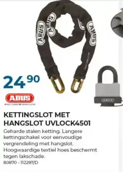Meno Pro Abus Kettingslot Met Hangslot UVLOCK4501 aanbieding