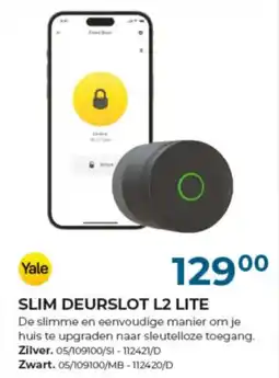 Meno Pro Yale Slim Deurslot L2 Lite aanbieding