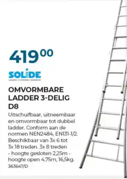Meno Pro Solide Omvormbare Ladder D8 aanbieding