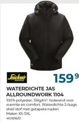 Meno Pro Snickers Waterdichte Jas Allroundwork 1104 aanbieding