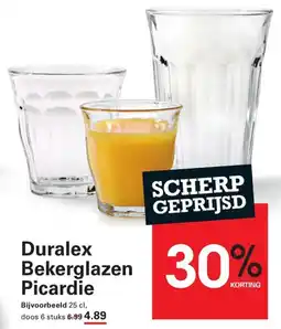 Sligro Duralex Bekerglazen Picardie aanbieding