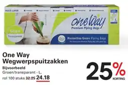 Sligro One Way Wegwerpspuitzakken aanbieding