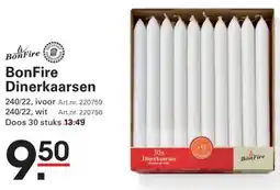 Sligro BonFire Dinerkaarsen aanbieding