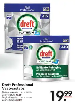 Sligro Dreft Professional Vaatwastabs aanbieding
