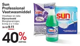 Sligro Sun Professional Vaatwasmiddel aanbieding